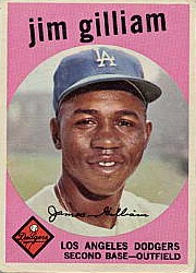 1959 Topps Baseball Cards      306     Jim Gilliam